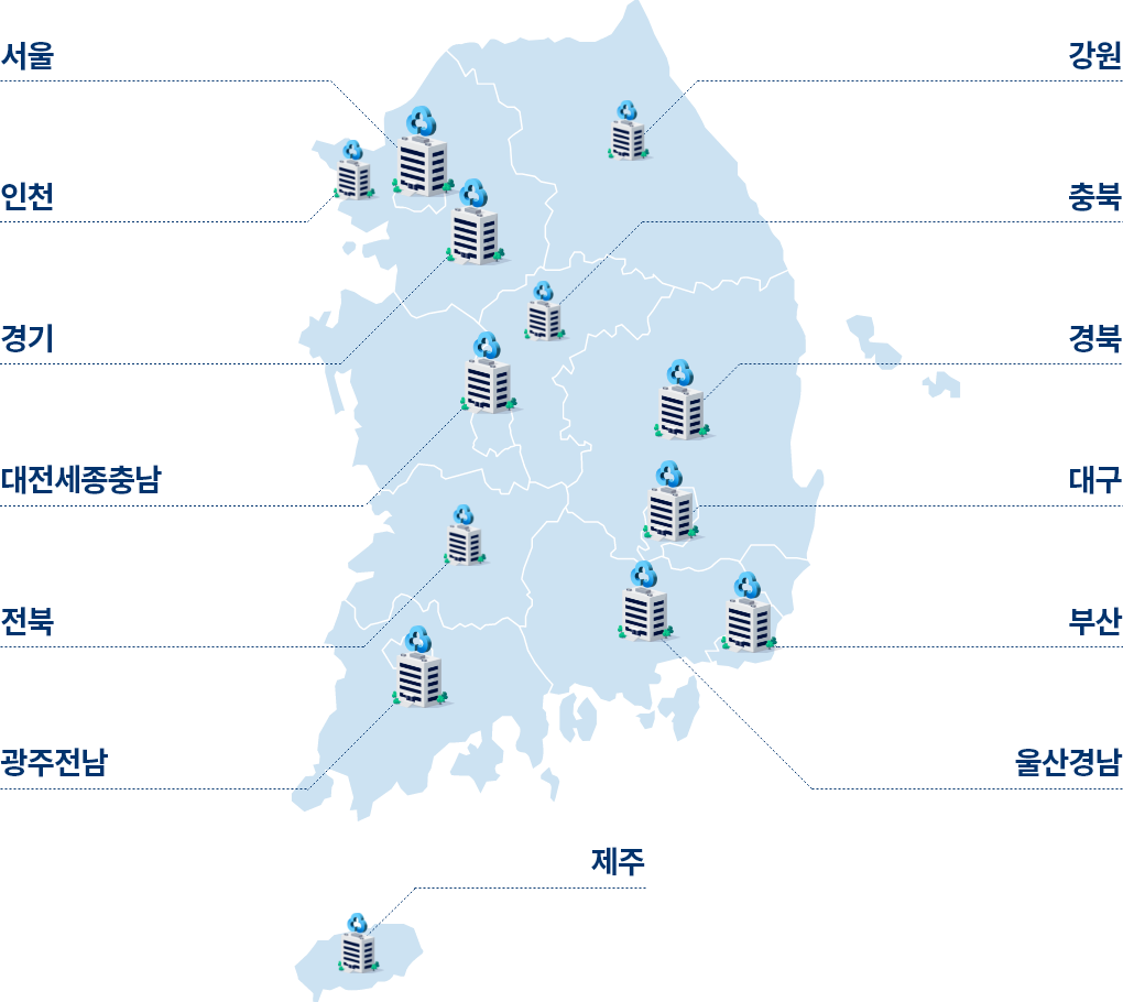 지역별 금고 수